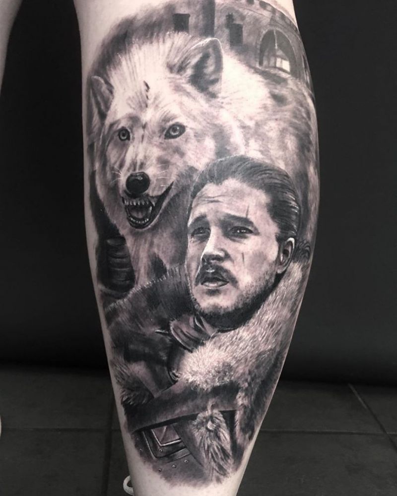 30 Great Jon Snow Tattoos to Inspire You