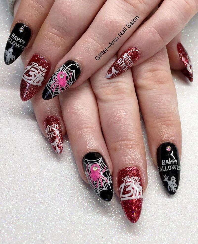 30 Spider Web Nail Art Designs for Halloween