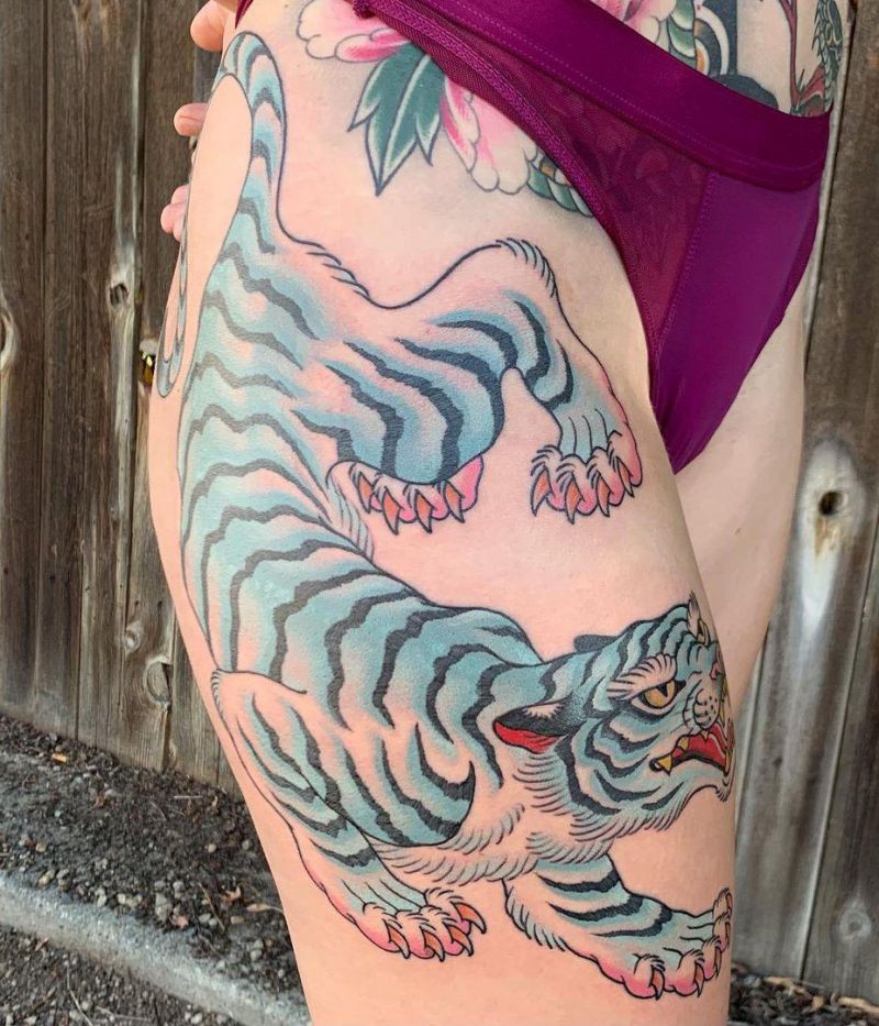 30 Pretty White Tiger Tattoos You Can Copy