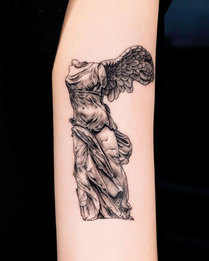 30 Gorgeous Nike Goddess Tattoos You Must See