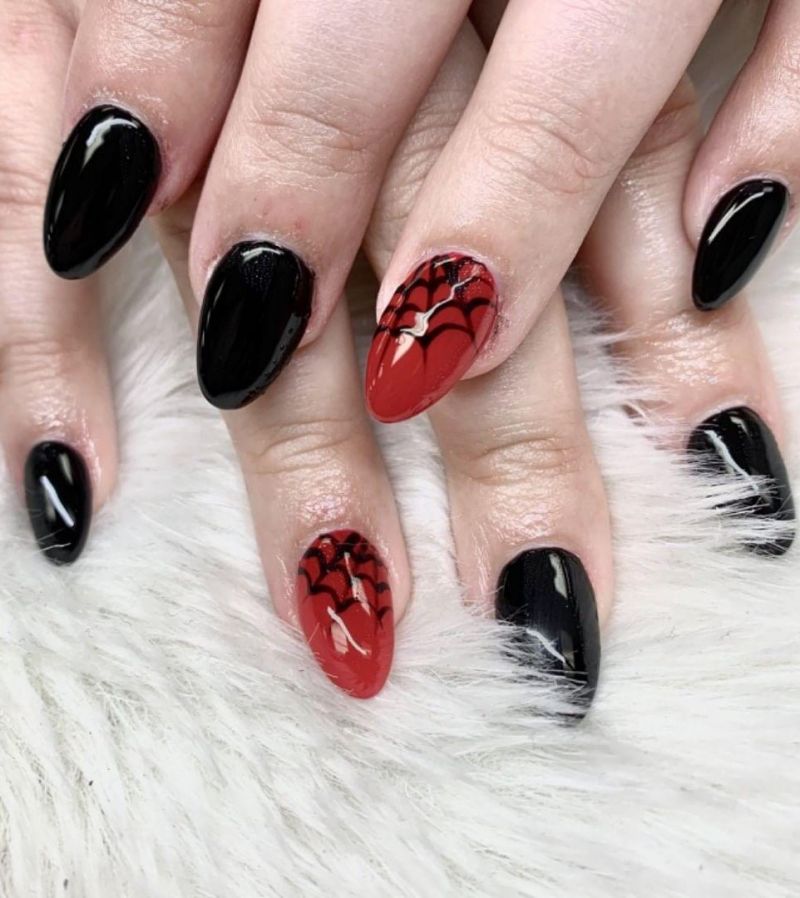 30 Spider Web Nail Art Designs for Halloween