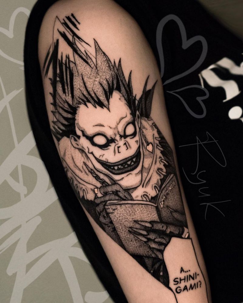 30 Unique Deathnote Tattoos You Must Love