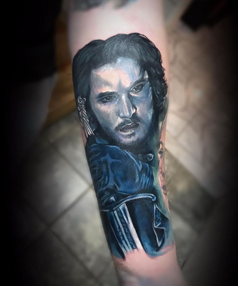 30 Great Jon Snow Tattoos to Inspire You