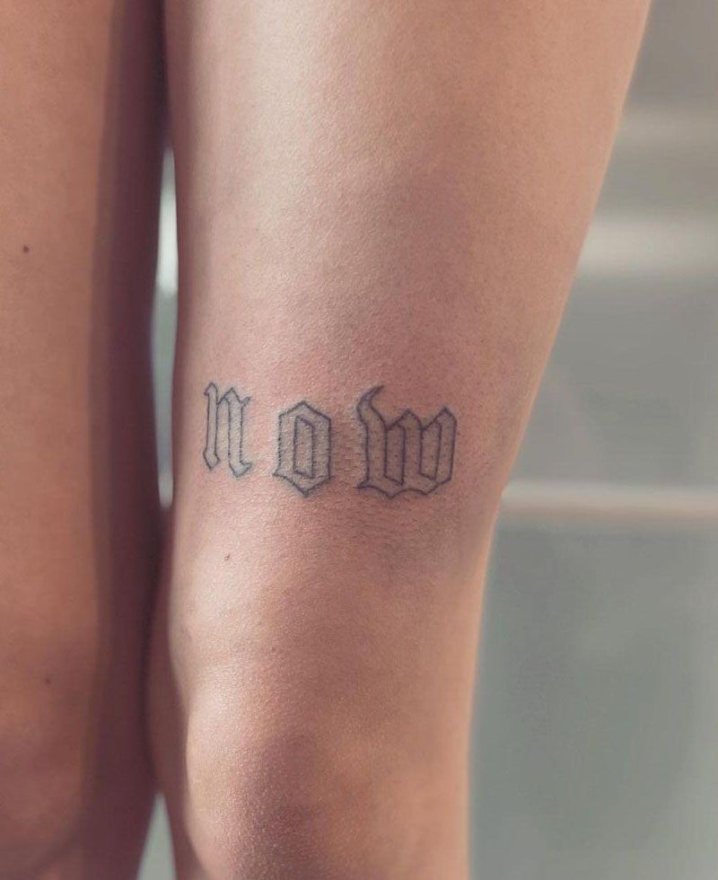 30 Unique Now Tattoos for Your Inspiration