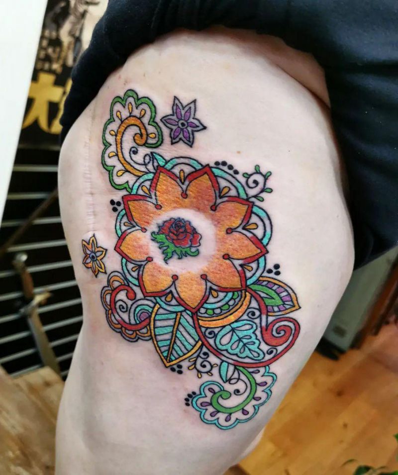 30 Unique Paisley Tattoos for Your Inspiration