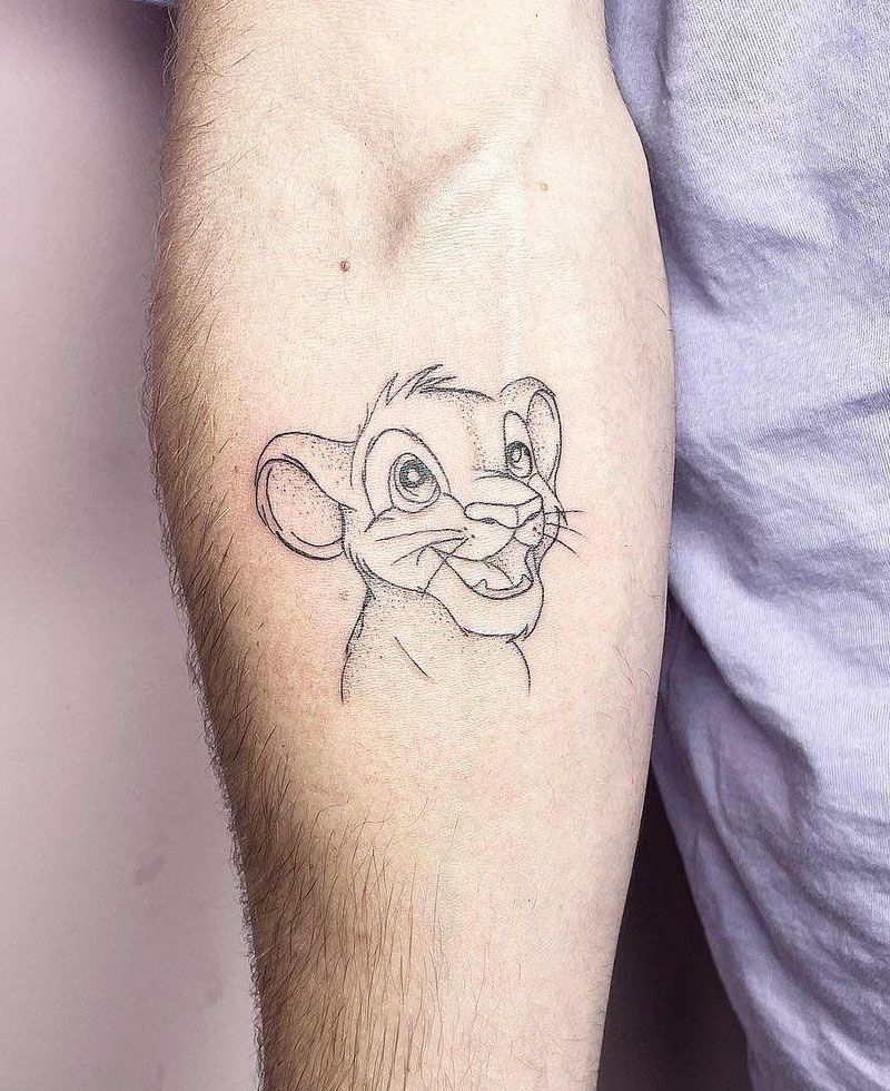 30 Cute Simba Tattoos You Must Love