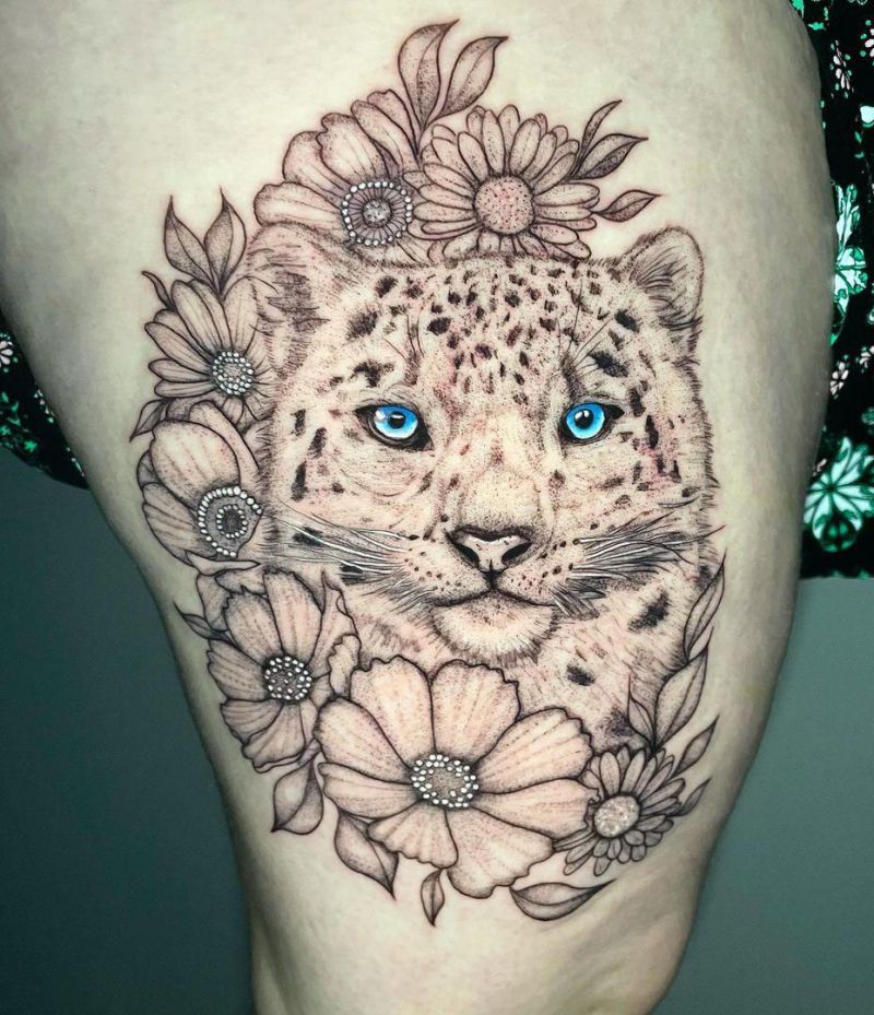 30 Gorgeous Snow Leopard Tattoos You Can Copy