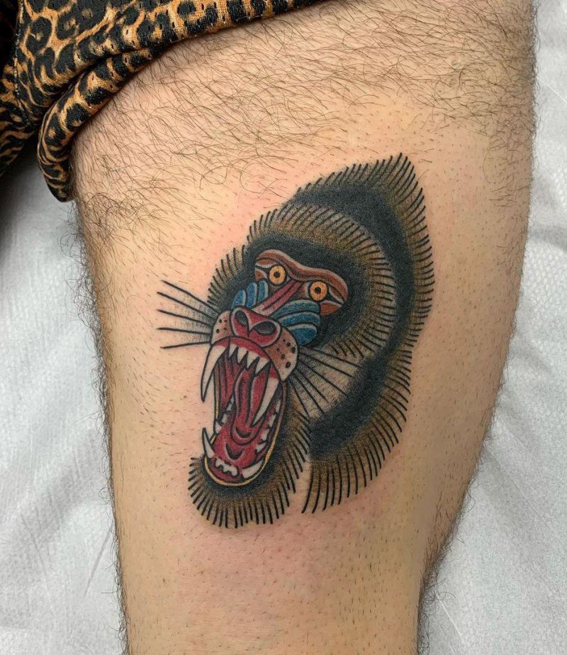 30 Unique Baboon Tattoos You Can Copy