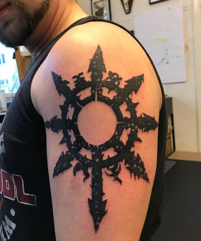 30 Unique Chaos Star Tattoos You Will Love