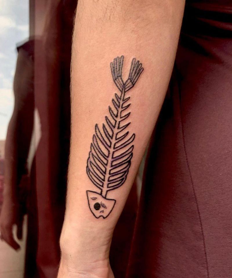 30 Unique Fishbone Tattoos You Can Copy