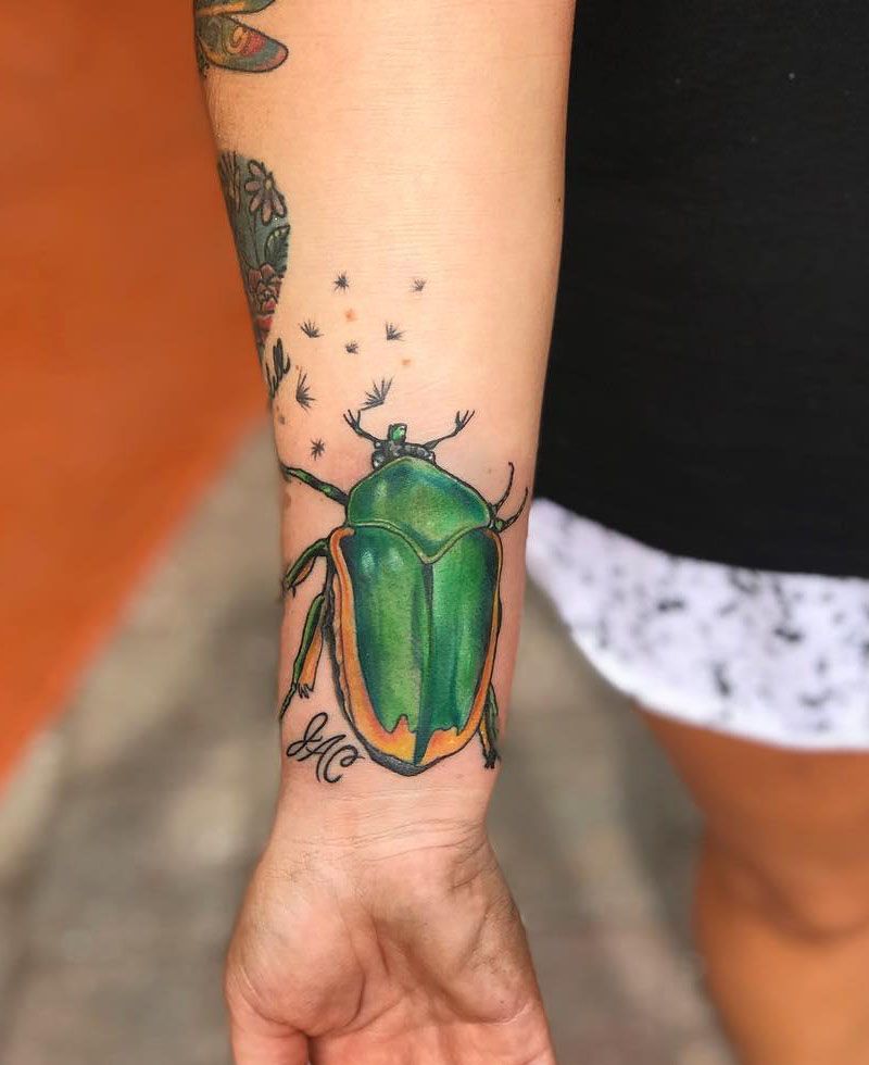 30 Unique June Bug Tattoos for Your Inspiration