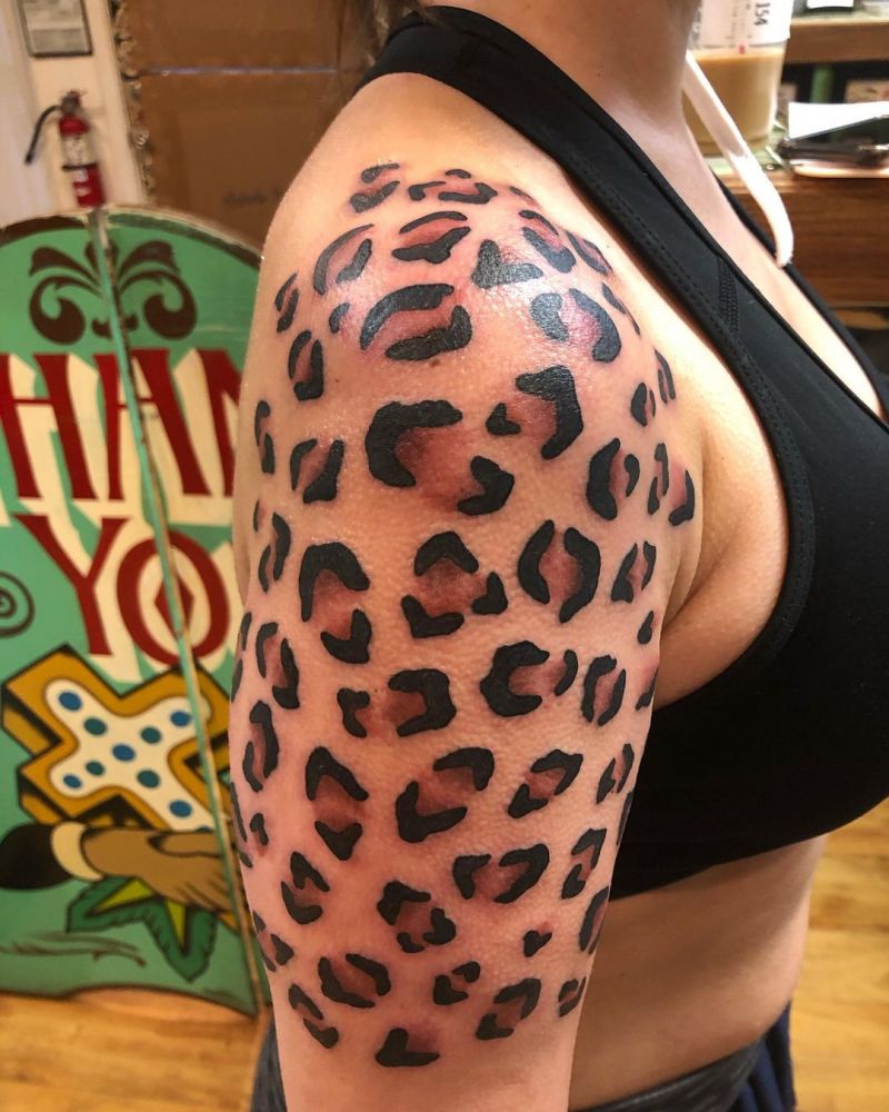 30 Pretty Leopard Print Tattoos You Can Copy