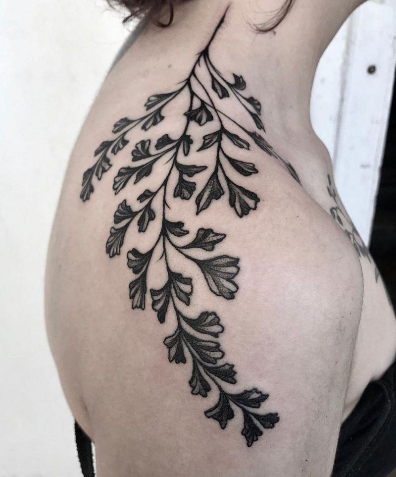 30 Pretty Maidenhair Fern Tattoos You Must Love