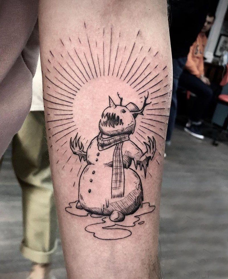 30 Unique Snowman Tattoos You Can Copy