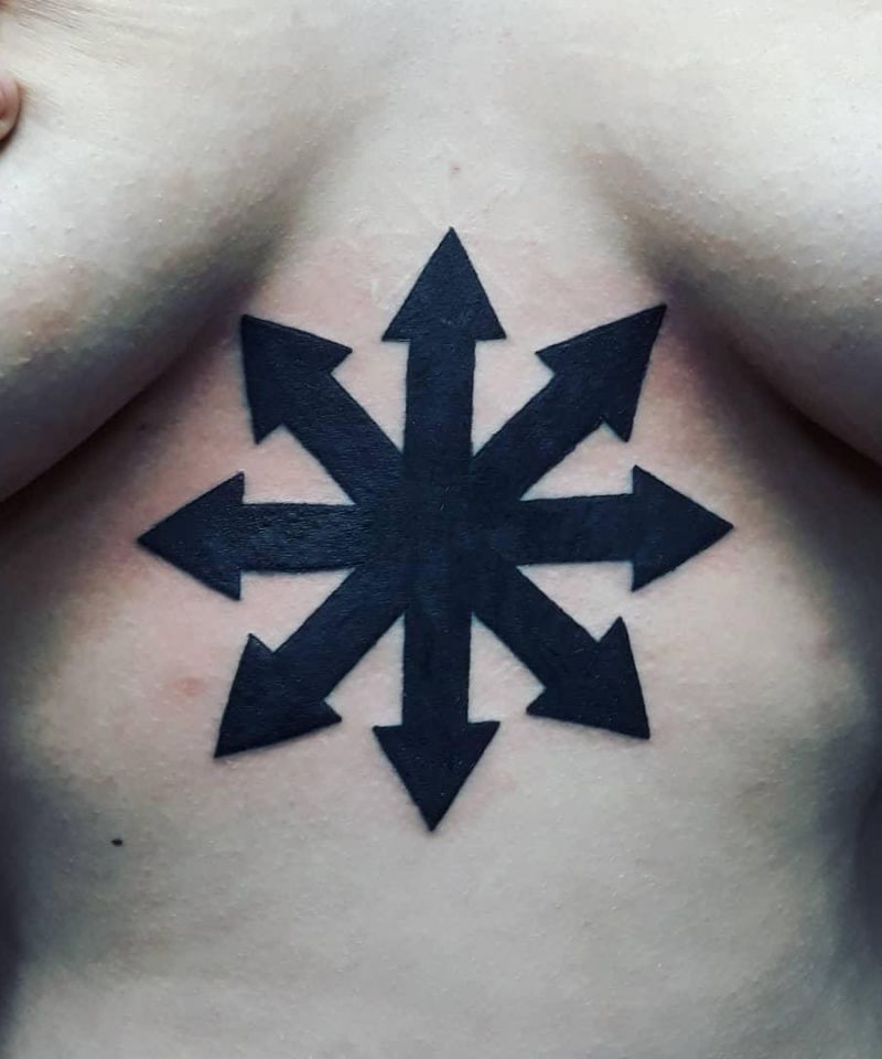 30 Unique Chaos Star Tattoos You Will Love