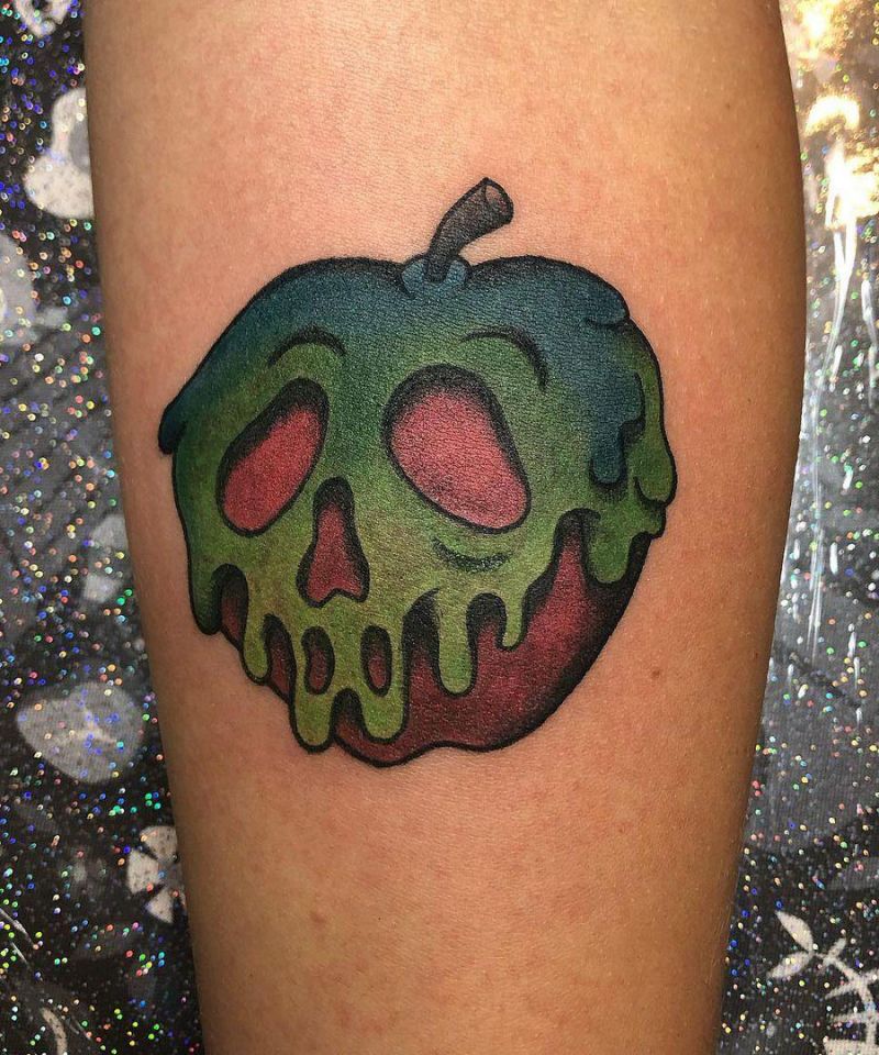 30 Pretty Snow White Apple Tattoos You Must Try