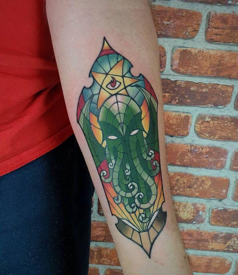 30 Unique Stained Glass Tattoos You Must Try