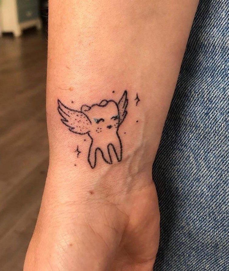30 Unique Tooth Fairy Tattoos You Must Love