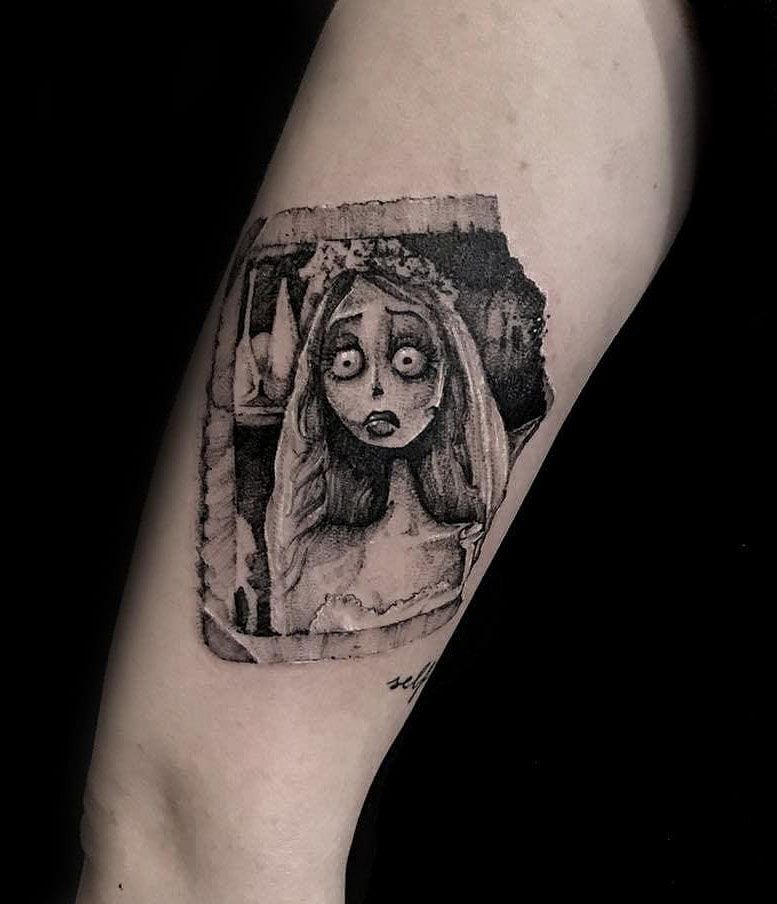 30 Unique Corpse Bride Tattoos You Will Love