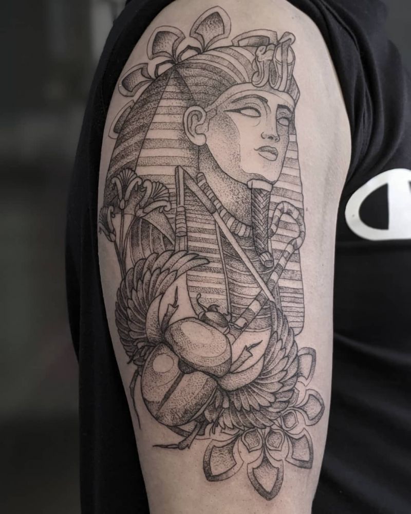 30 Unique King Tut Tattoos You Must Try