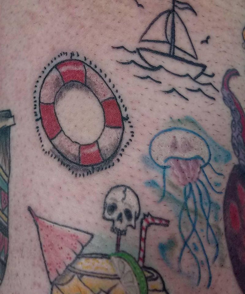 20+ Unique Lifebuoy Tattoos You Can Copy