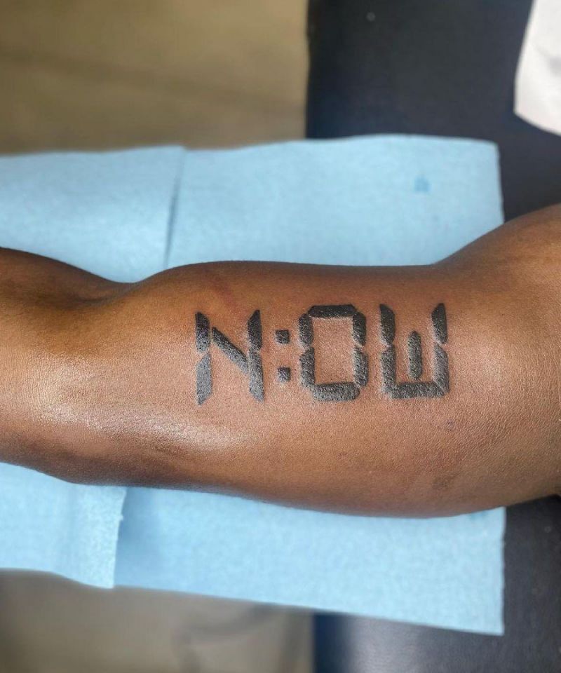 30 Unique Now Tattoos for Your Inspiration