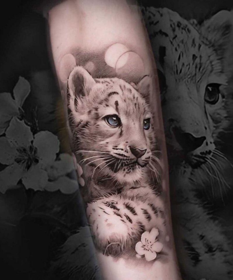 30 Gorgeous Snow Leopard Tattoos You Can Copy