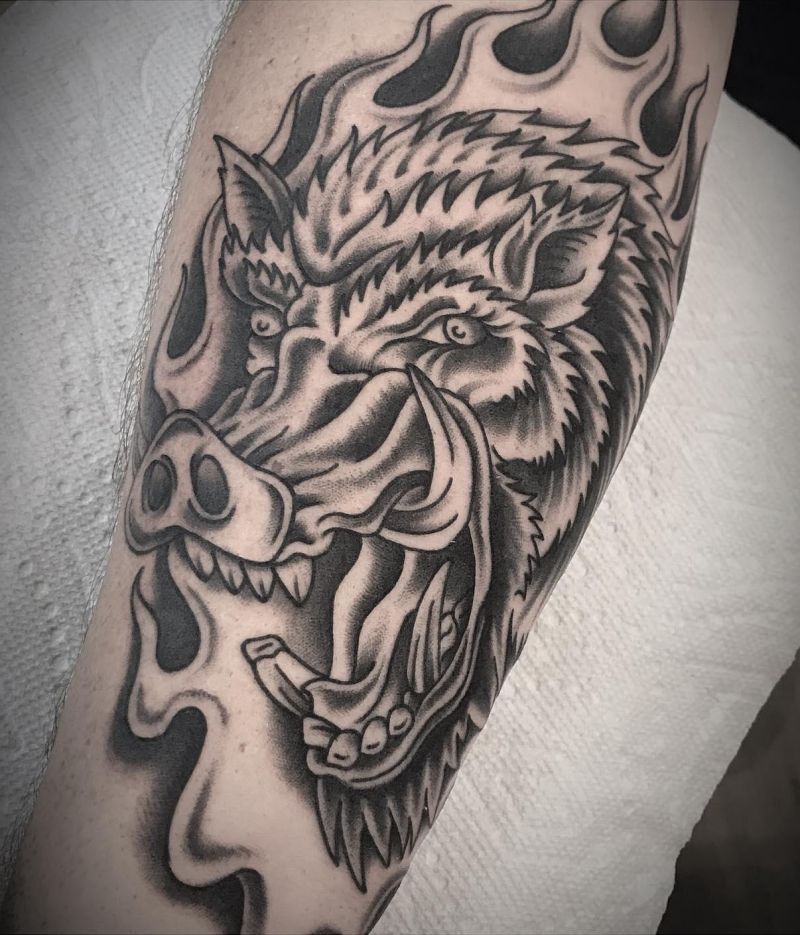 30 Unique Warthog Tattoos You Must Try