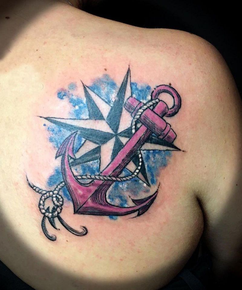 30 Unique Anchor and Compass Tattoos Just For You