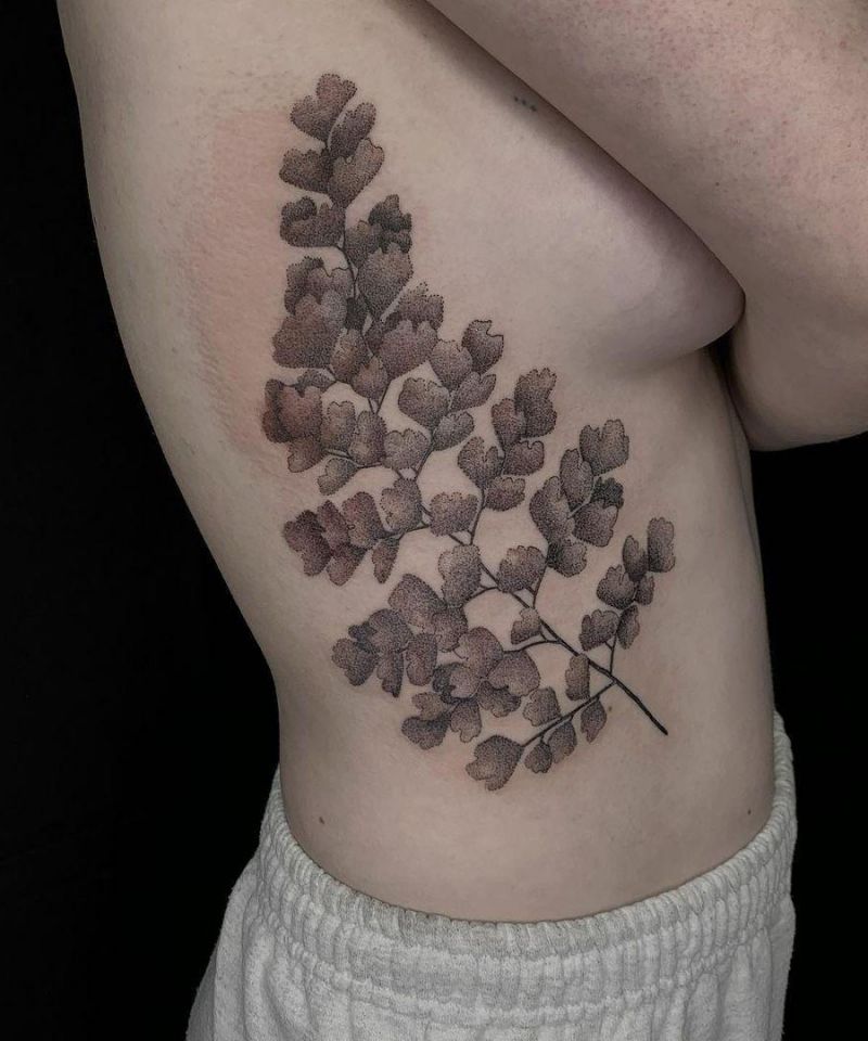 30 Pretty Maidenhair Fern Tattoos You Must Love