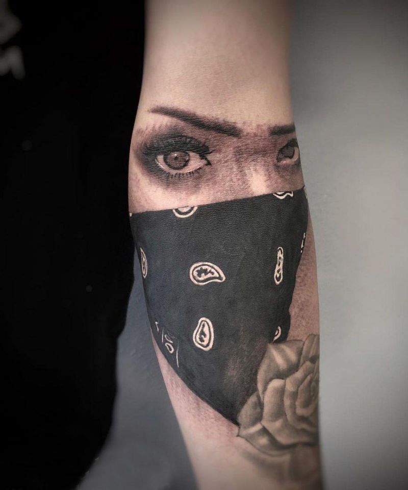 30 Unique Bandana Tattoos You Must Love