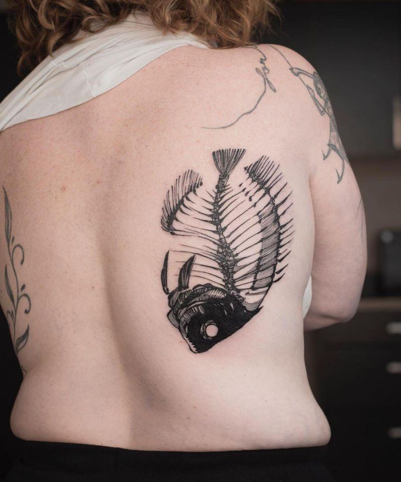 30 Unique Fishbone Tattoos You Can Copy