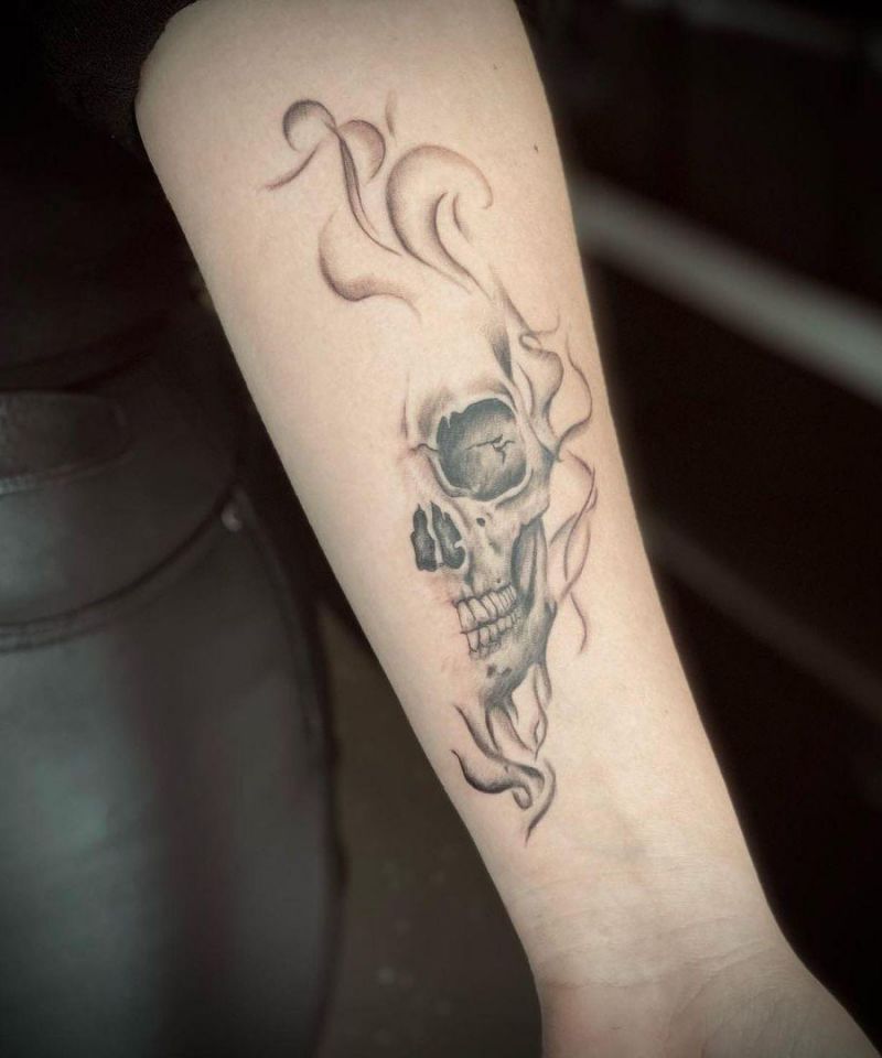 30 Great Half Skull Tattoos to Inspire You