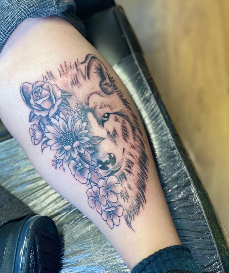 30 Unique Half Wolf Tattoos You Must Love