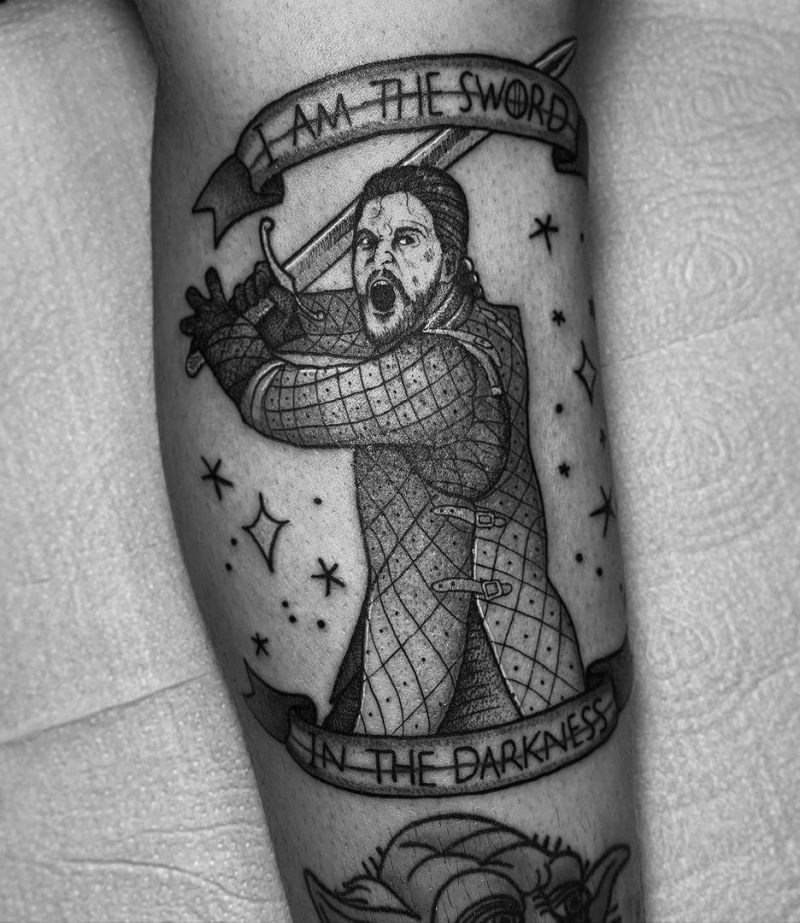 30 Great Jon Snow Tattoos to Inspire You