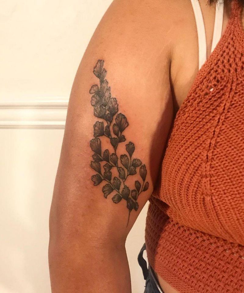 30 Pretty Maidenhair Fern Tattoos You Must Love