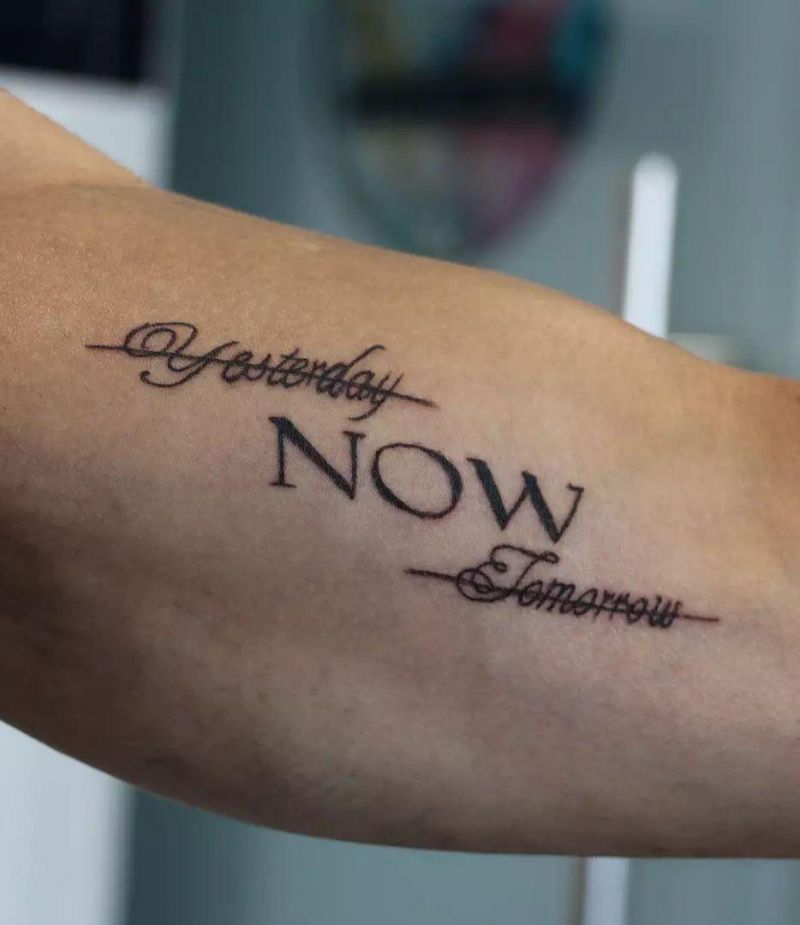 30 Unique Now Tattoos for Your Inspiration