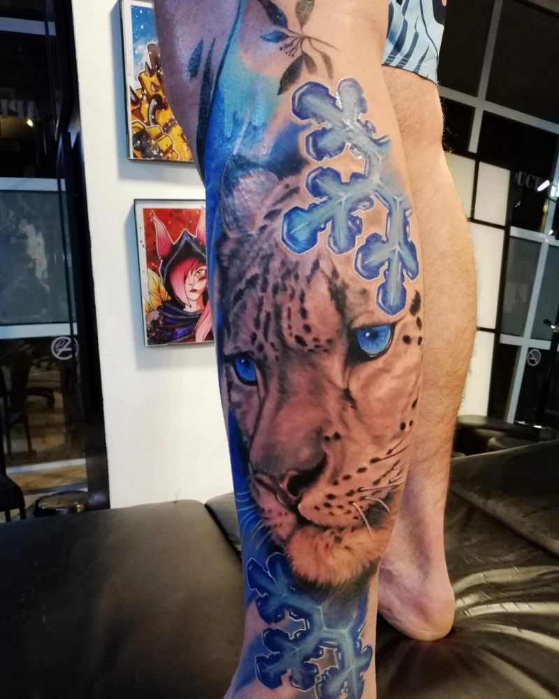 30 Gorgeous Snow Leopard Tattoos You Can Copy