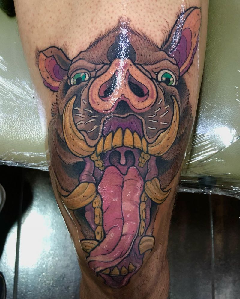 30 Unique Warthog Tattoos You Must Try