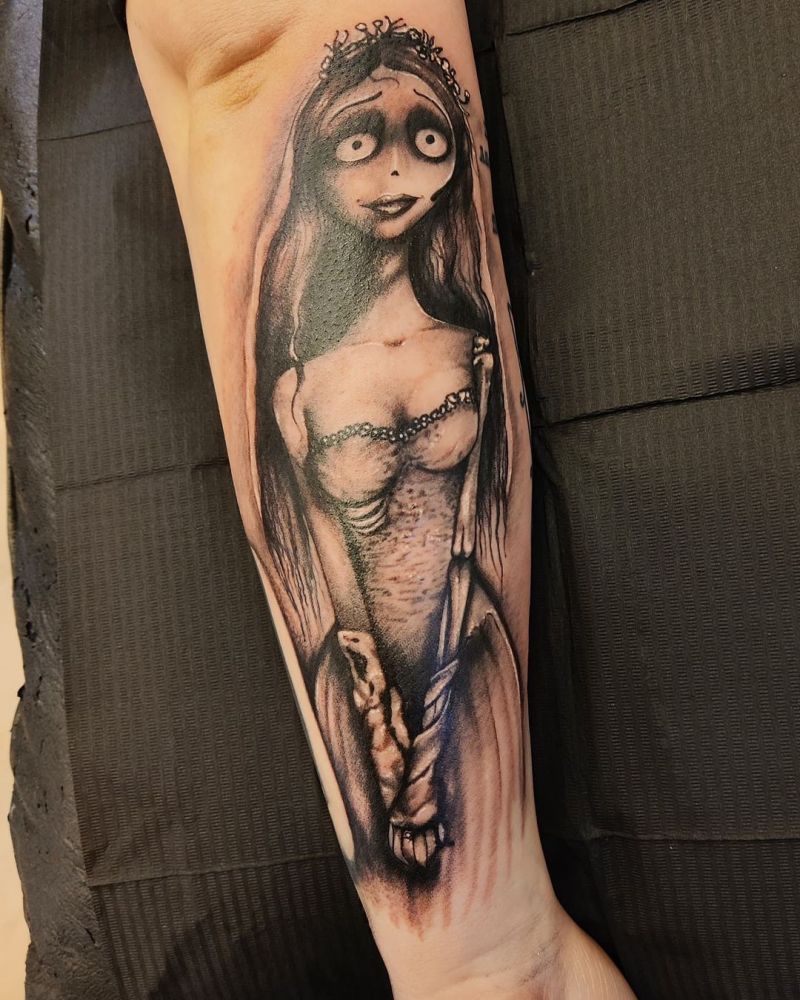 30 Unique Corpse Bride Tattoos You Will Love