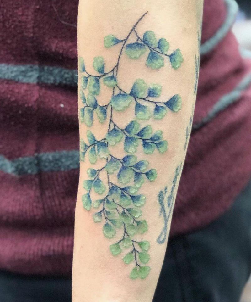 30 Pretty Maidenhair Fern Tattoos You Must Love