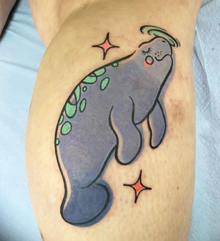 30 Cute Manatee Tattoos You Must Love