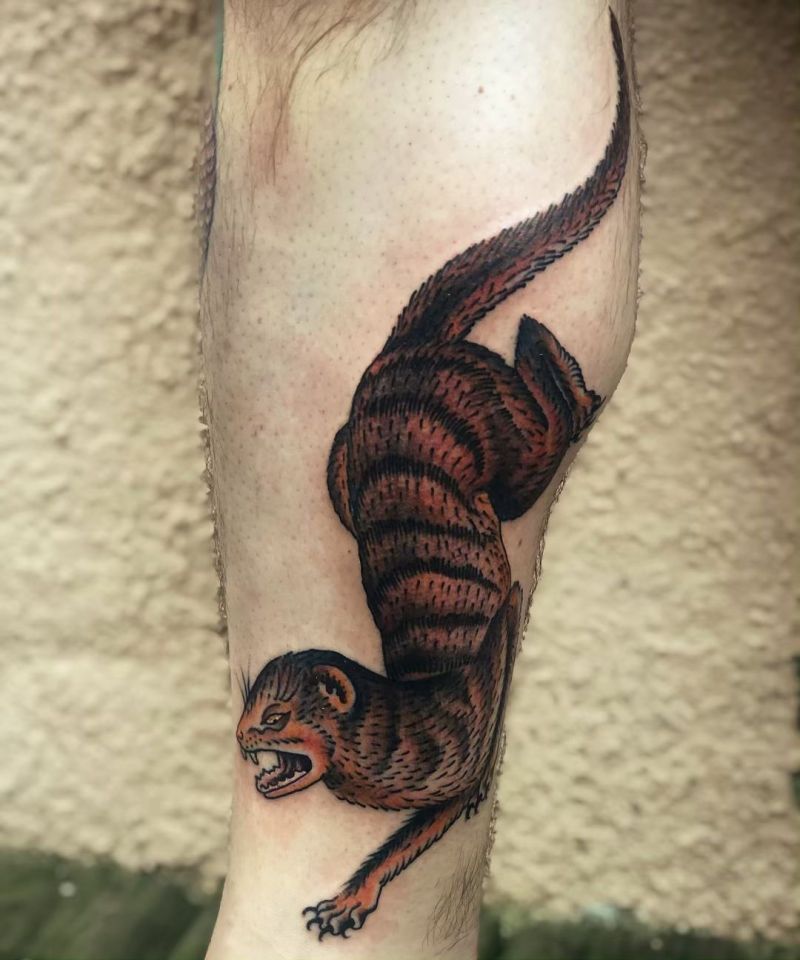 30 Unique Mongoose Tattoos You Can Copy