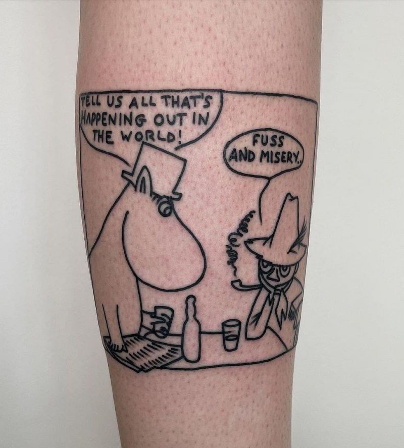 30 Cute Moomin Tattoos You Must Love