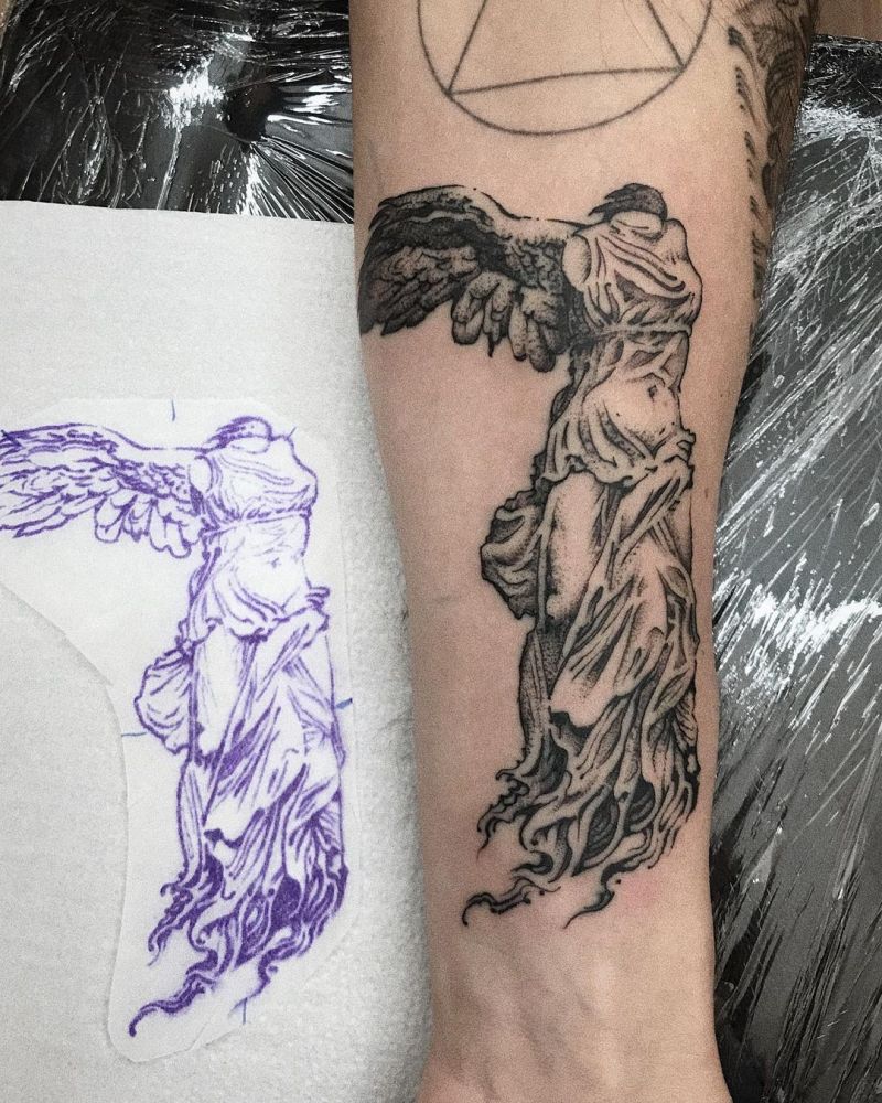 30 Gorgeous Nike Goddess Tattoos You Must See