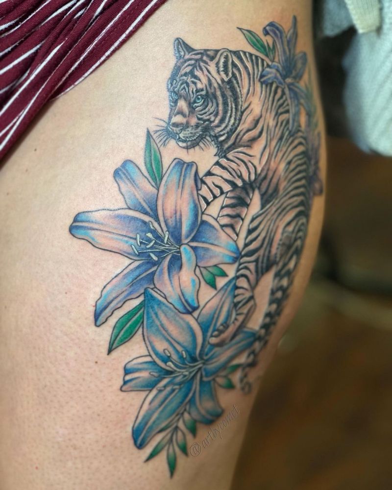 30 Pretty White Tiger Tattoos You Can Copy