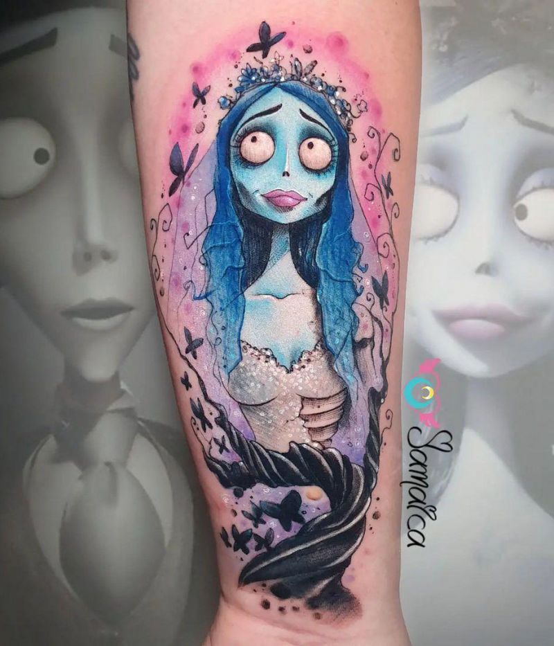 30 Unique Corpse Bride Tattoos You Will Love