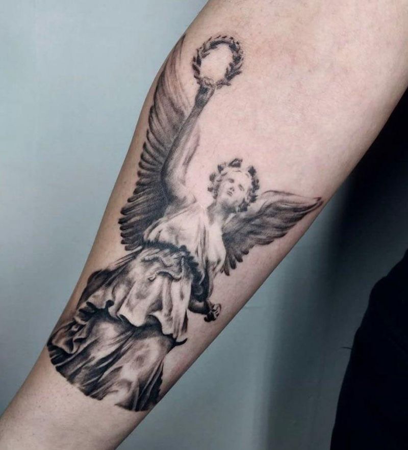 30 Gorgeous Nike Goddess Tattoos You Must See