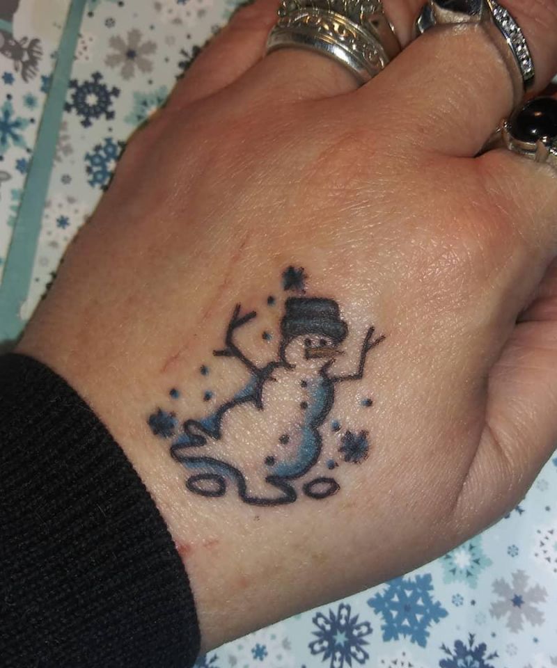 30 Unique Snowman Tattoos You Can Copy