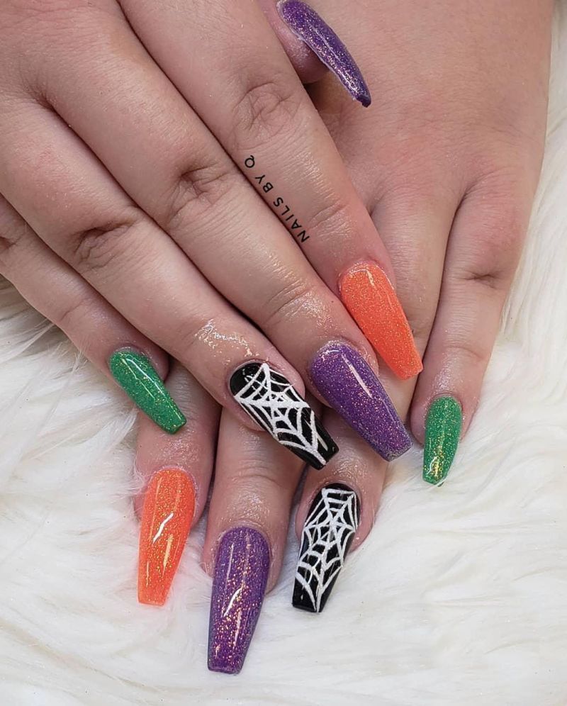 30 Spider Web Nail Art Designs for Halloween